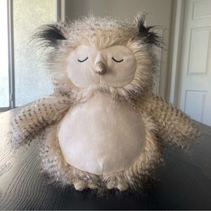 13“ Beige Baby Owlie Hugs-A-Lot Plush Stuffed Animal